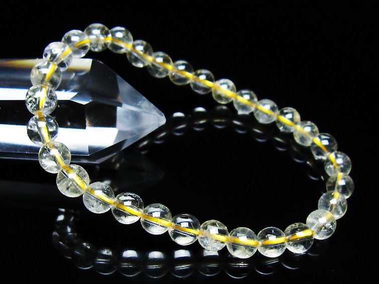 シトリン ブレスレット 6mm [t55-10633] 1枚目