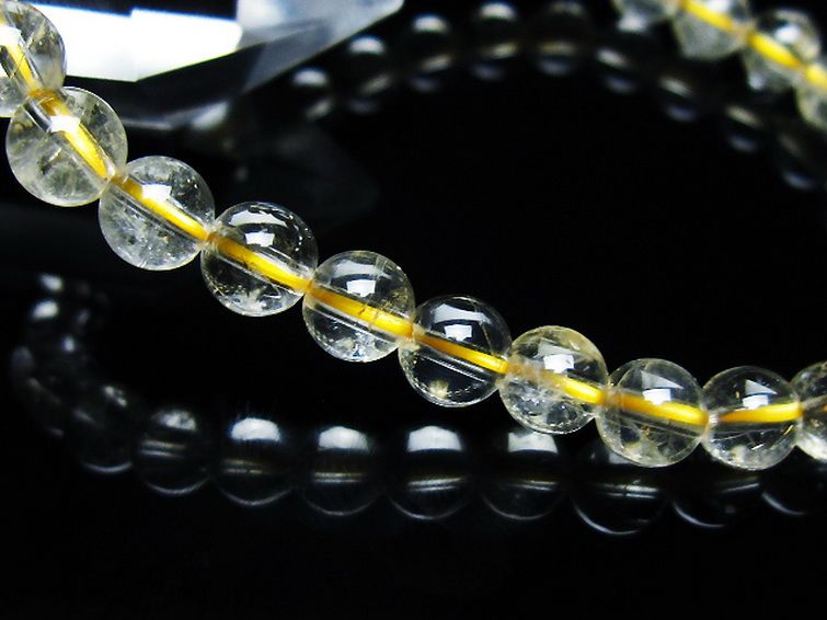 シトリン ブレスレット 6mm [t55-10633] 3枚目