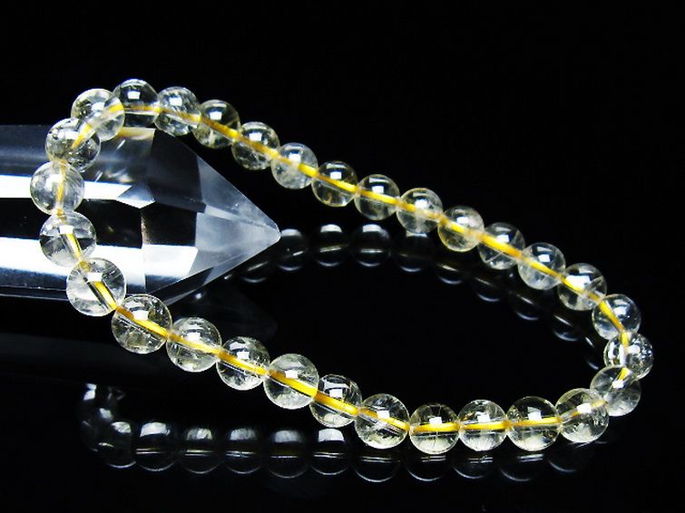 シトリン ブレスレット 6mm [t55-10635] 1枚目