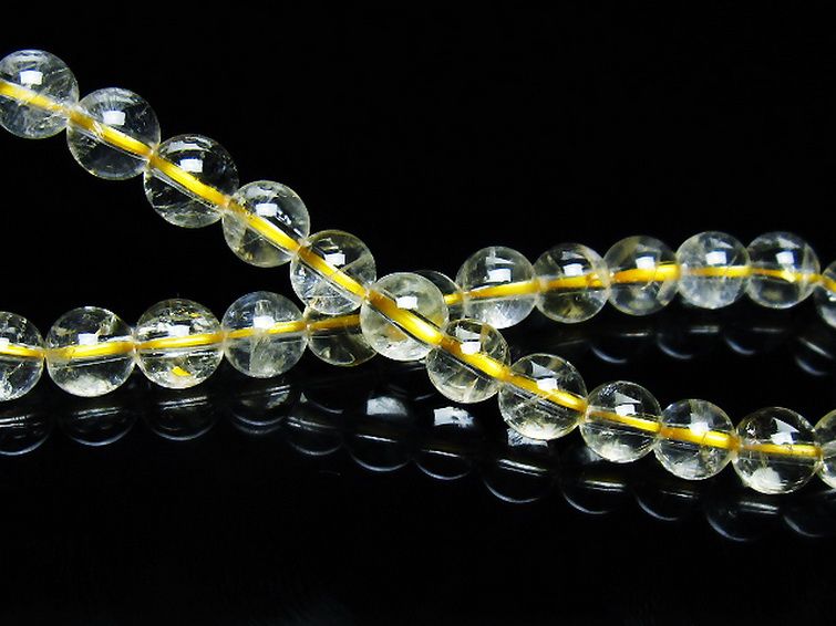 シトリン ブレスレット 6mm [t55-10635] 2枚目