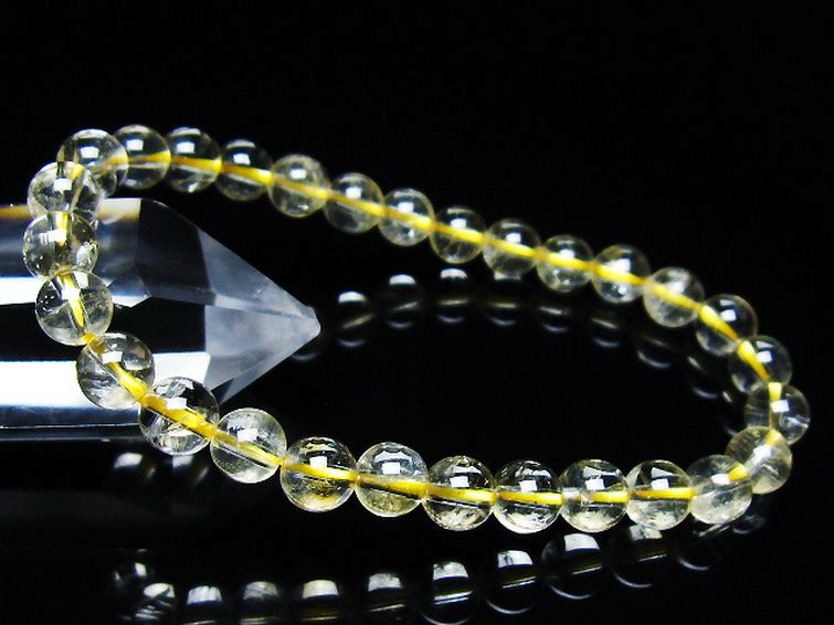 シトリン ブレスレット 6mm [t55-10638] 1枚目