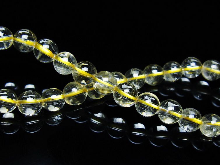 シトリン ブレスレット 6mm [t55-10638] 2枚目