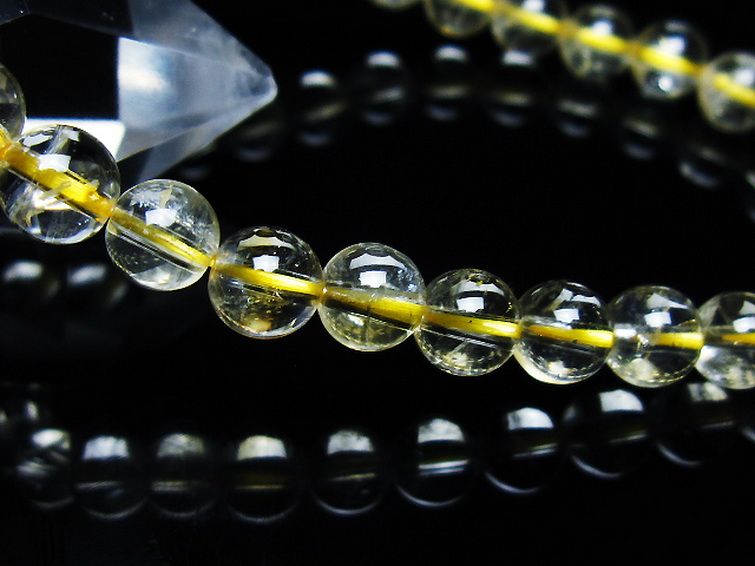 シトリン ブレスレット 6mm [t55-10638] 3枚目