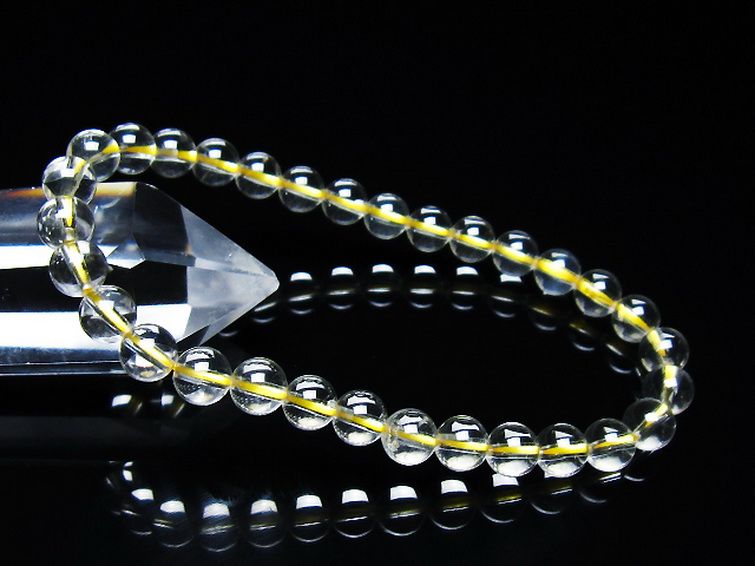 シトリン ブレスレット 6mm [T55-10639] 1枚目