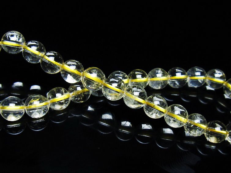 シトリン ブレスレット 6mm [t55-10640] 2枚目