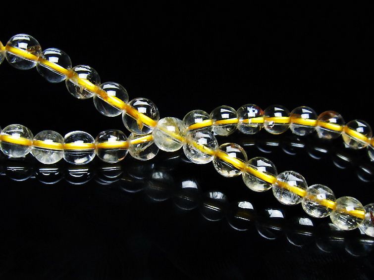 シトリン ブレスレット 6mm [T55-10644] 2枚目