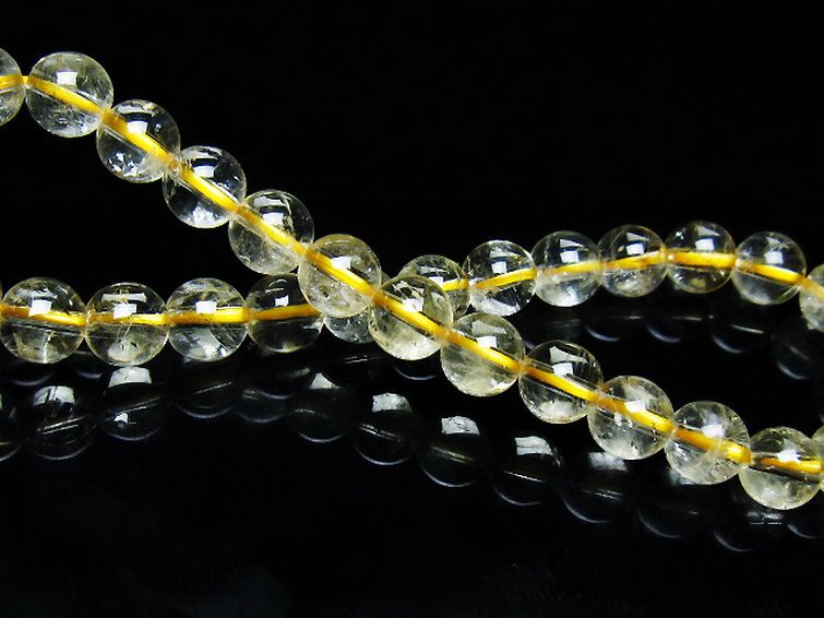 シトリン ブレスレット 6mm [t55-10645] 2枚目