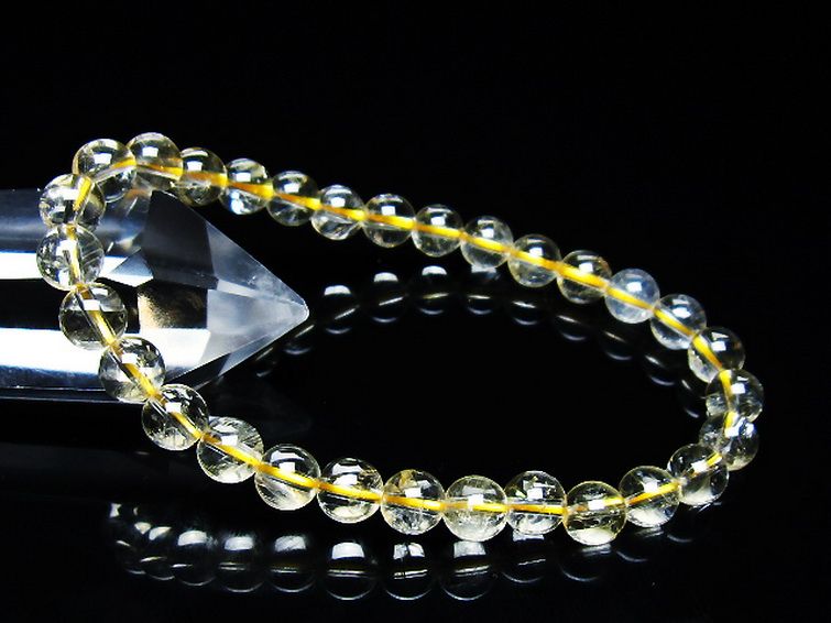 シトリン ブレスレット 6mm [T55-10647] 1枚目