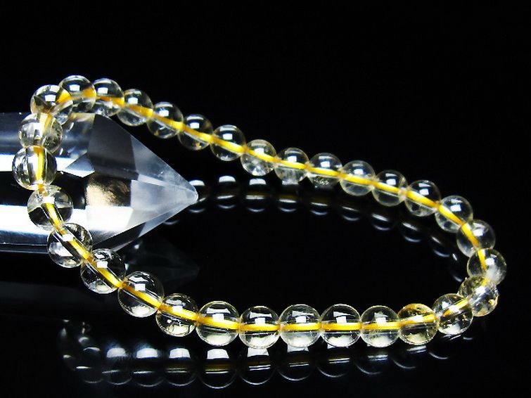 シトリン ブレスレット 6mm [T55-10648] 1枚目