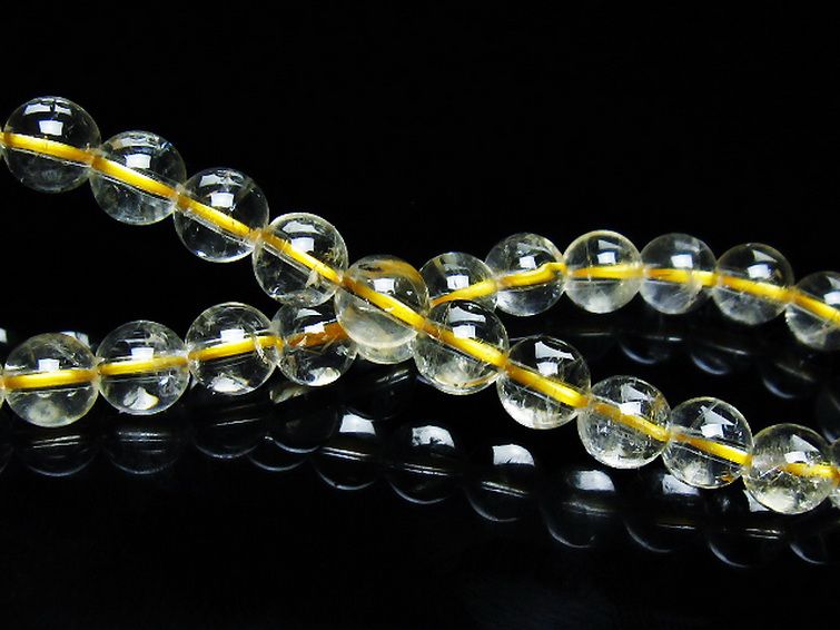 シトリン ブレスレット 6mm [t55-10651] 2枚目