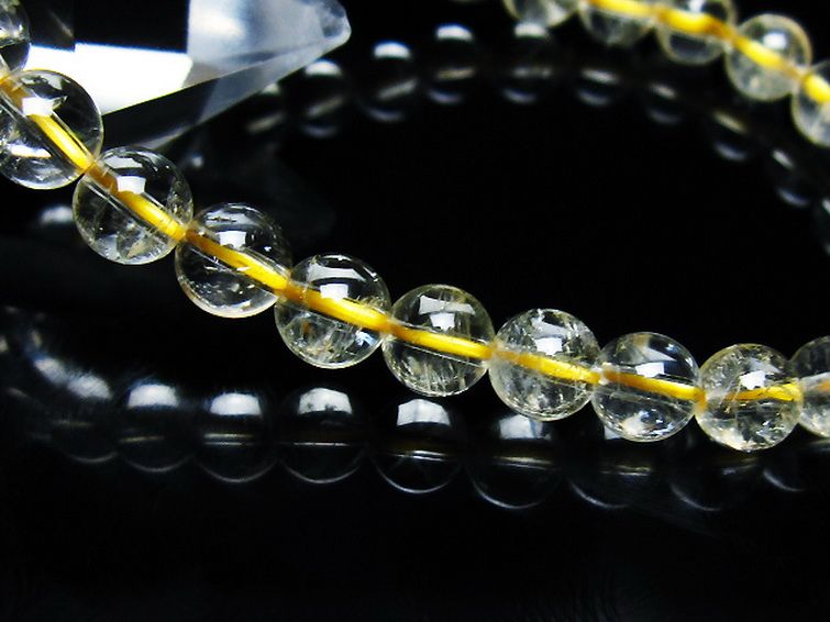 シトリン ブレスレット 6mm [t55-10651] 3枚目