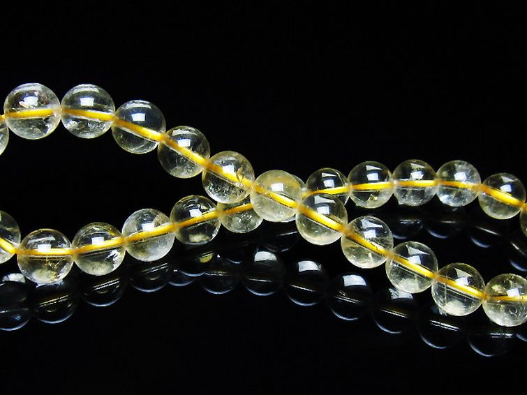 シトリン ブレスレット 7mm [t55-10654] 2枚目