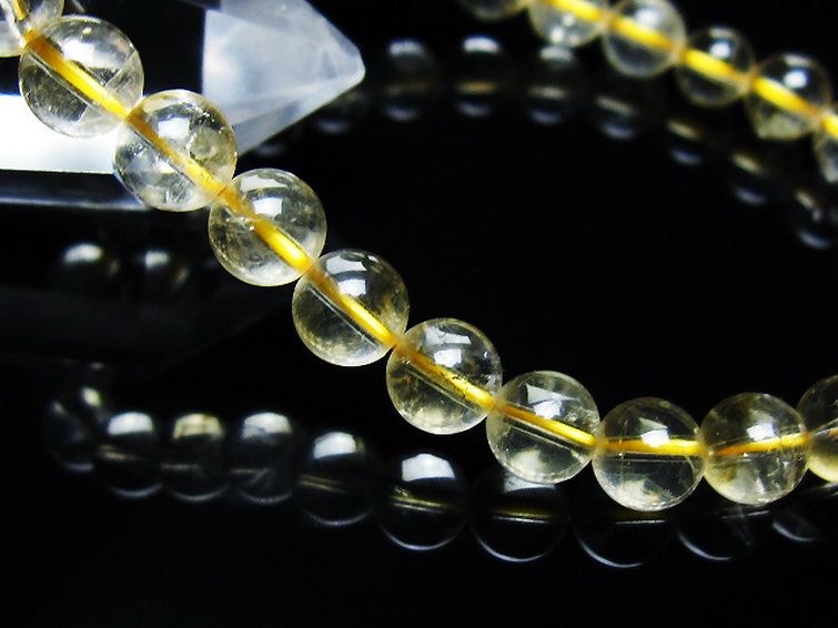 シトリン ブレスレット 7mm [t55-10654] 3枚目