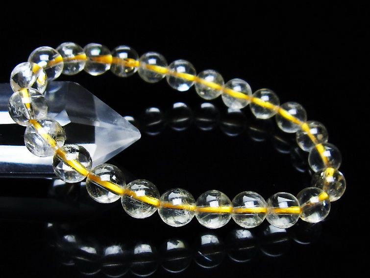 シトリン ブレスレット 8mm [t55-10662] 1枚目