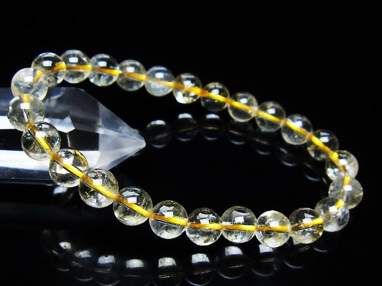 シトリン ブレスレット 8mm [t55-10666] 1枚目
