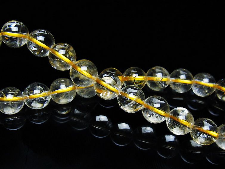 シトリン ブレスレット 8mm [t55-10666] 2枚目