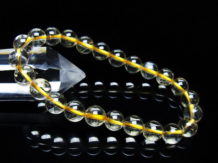 シトリン ブレスレット 8mm [T55-10671] 1枚目