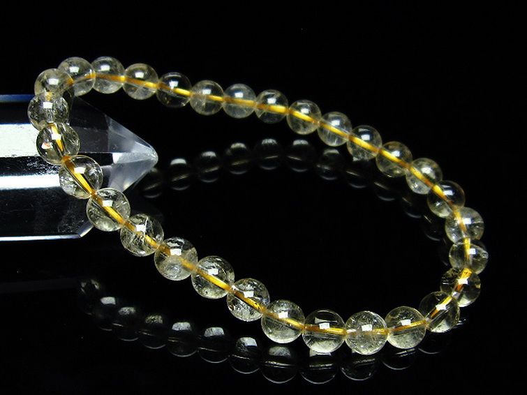 シトリン ブレスレット 6mm [T55-9681] 1枚目