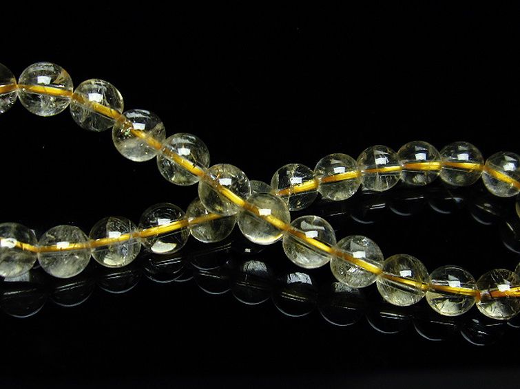 シトリン ブレスレット 6mm [T55-9681] 2枚目