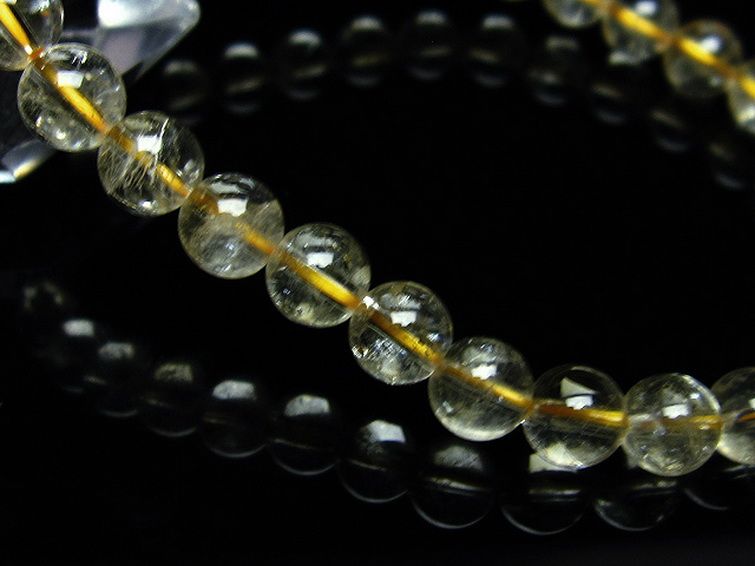 シトリン ブレスレット 6mm [T55-9681] 3枚目