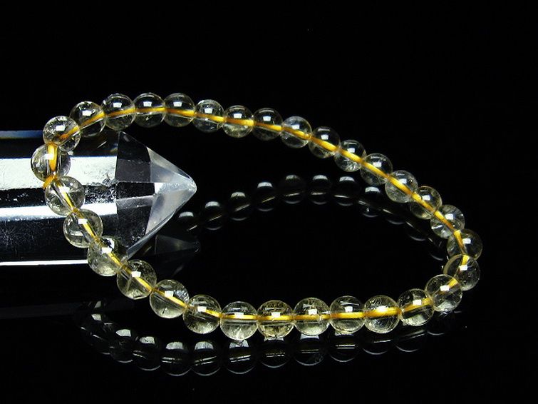 シトリン ブレスレット 6mm [T55-9683] 1枚目