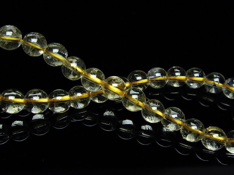 シトリン ブレスレット 6mm [T55-9683] 2枚目