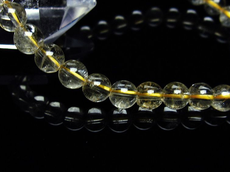 シトリン ブレスレット 6mm [T55-9683] 3枚目