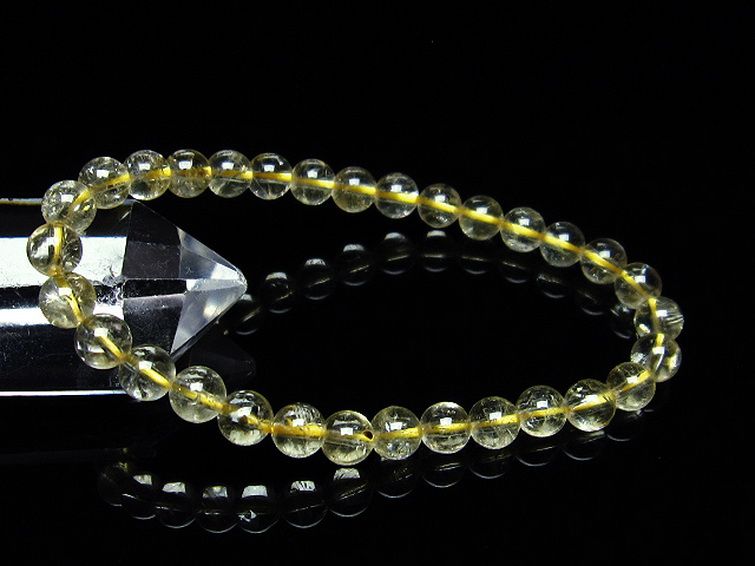 シトリン ブレスレット 6mm [T55-9697] 1枚目