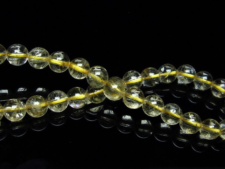シトリン ブレスレット 6mm [T55-9697] 2枚目