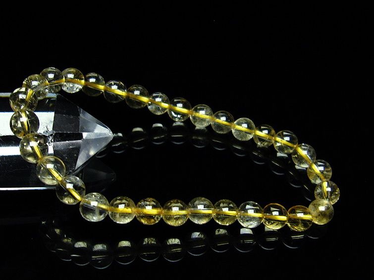 シトリン ブレスレット 6mm [T55-9714] 1枚目