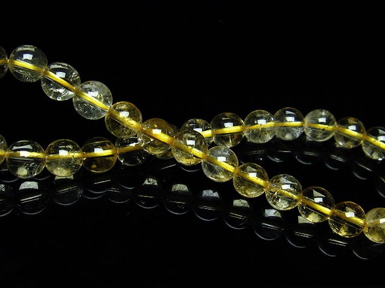 シトリン ブレスレット 6mm [T55-9714] 2枚目
