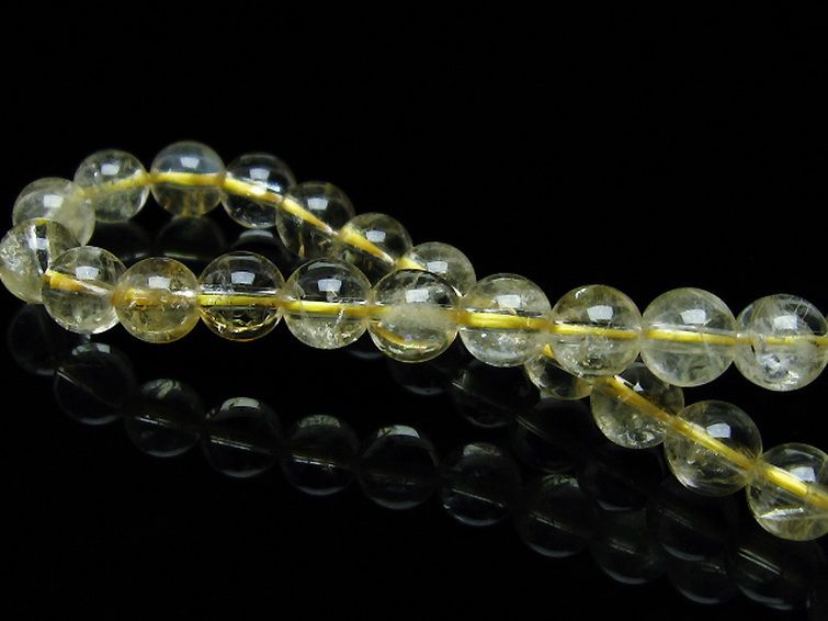 シトリン ブレスレット 7mm [T55-9913] 2枚目