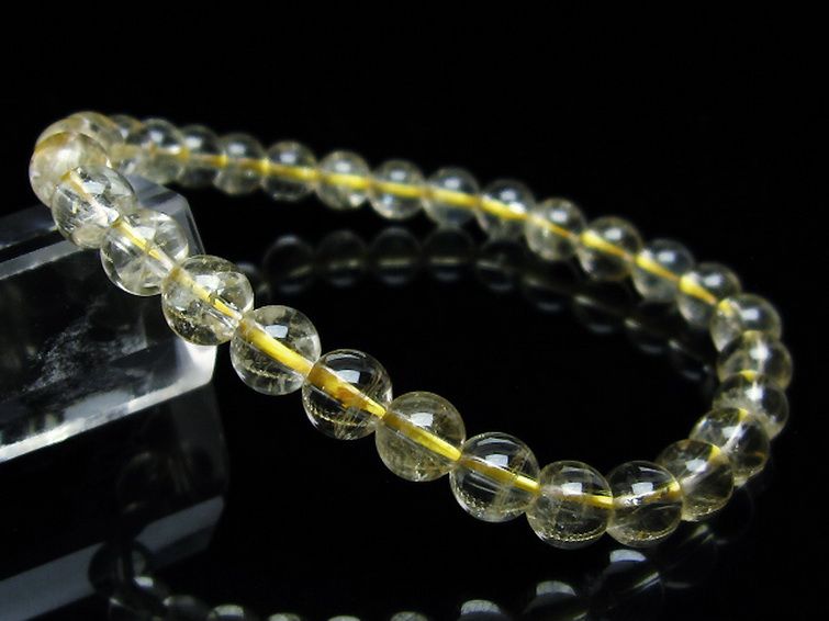 シトリン ブレスレット 6mm [T55-9917] 1枚目