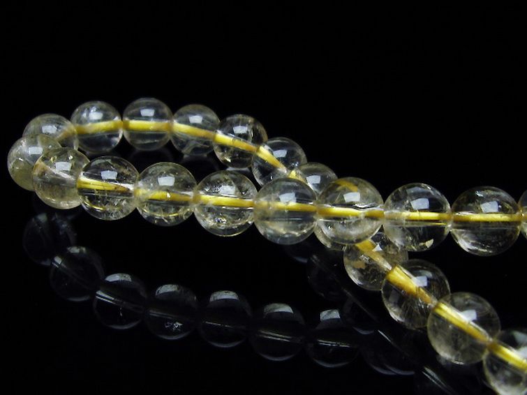 シトリン ブレスレット 6mm [T55-9917] 2枚目