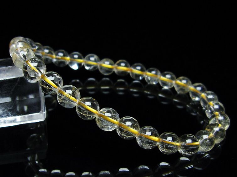 シトリン ブレスレット 6mm [T55-9933] 1枚目