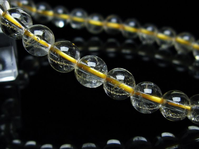 シトリン ブレスレット 6mm [T55-9933] 3枚目