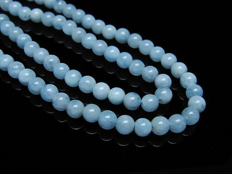 アクアマリン ネックレス 4mm [T556-3447] 3枚目