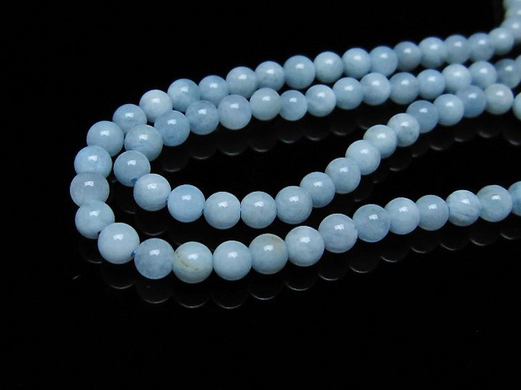 アクアマリン ネックレス 4mm [t556-3450] 3枚目