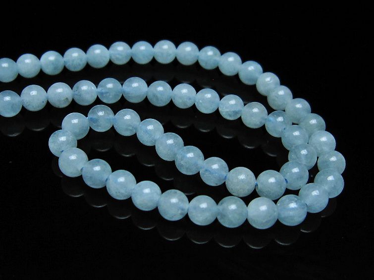 アクアマリン ネックレス 4mm [T556-3521] 3枚目