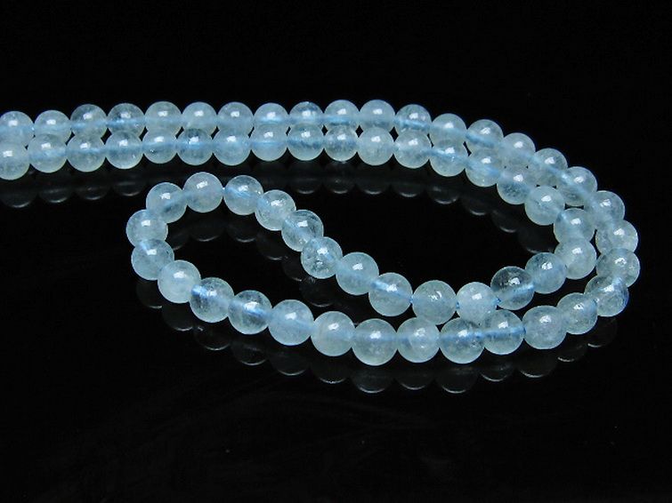 アクアマリン ネックレス 4mm [t556-3524] 3枚目
