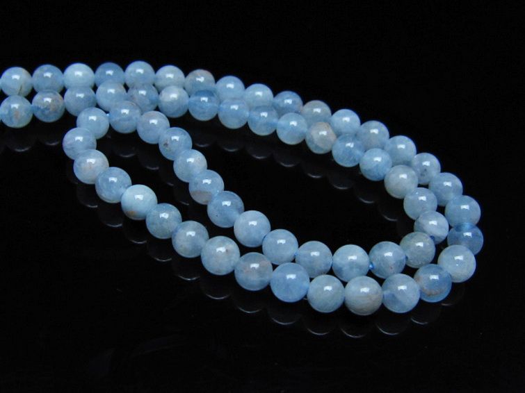 アクアマリン ネックレス 4mm [t556-3704] 3枚目