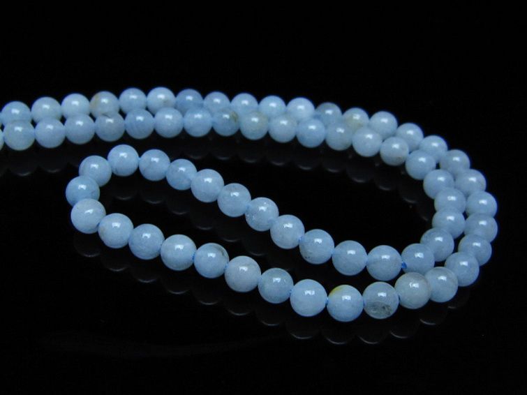 アクアマリン ネックレス 4mm [T556-3715] 3枚目