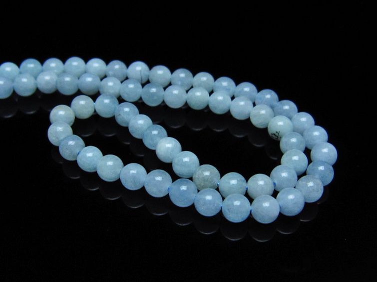 アクアマリン ネックレス 5mm [T556-3723] 3枚目