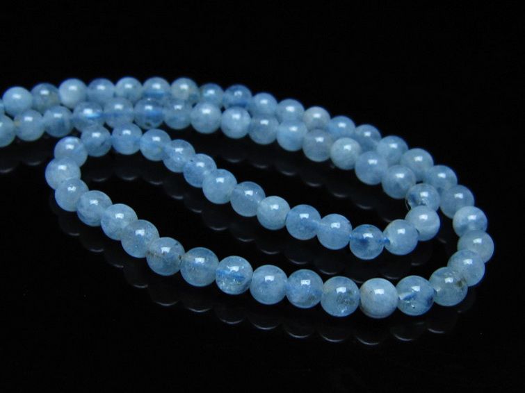 アクアマリン ネックレス 4mm [t556-3742] 3枚目