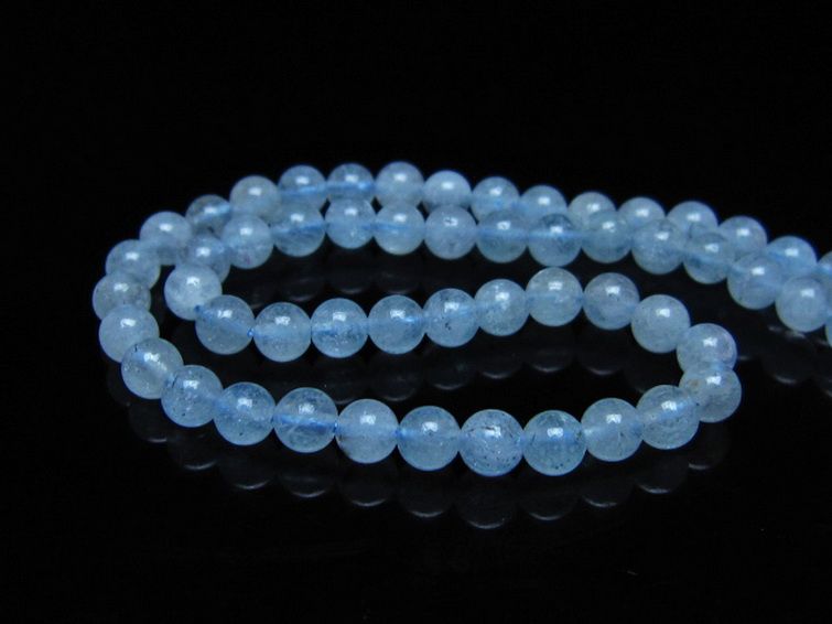 アクアマリン ネックレス 5mm [t556-3750] 3枚目