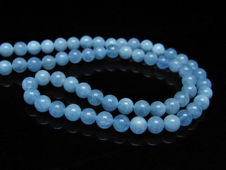 アクアマリン ネックレス 4mm [T556-3767] 3枚目