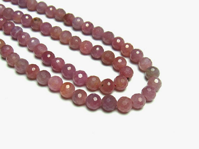 ルビー ネックレス 5mm [t561-1829] 3枚目