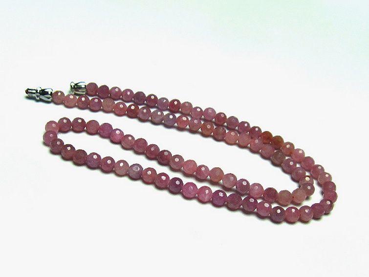 ルビー ネックレス 5mm [t561-1849] 2枚目