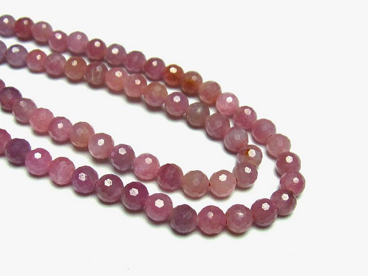 ルビー ネックレス 5mm [t561-1849] 3枚目