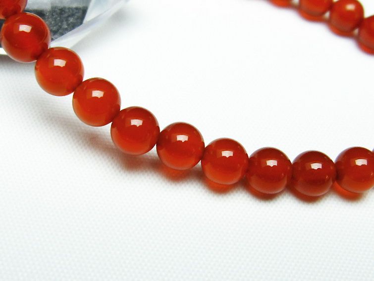 赤アゲート ブレスレット 6mm [T57-6042] 3枚目
